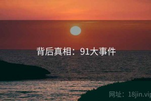 背后真相：91大事件